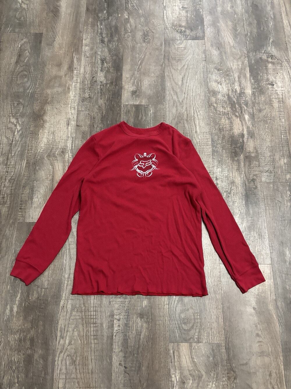 Y2K Thermal Fox Racing Long Sleeve Size Xxl